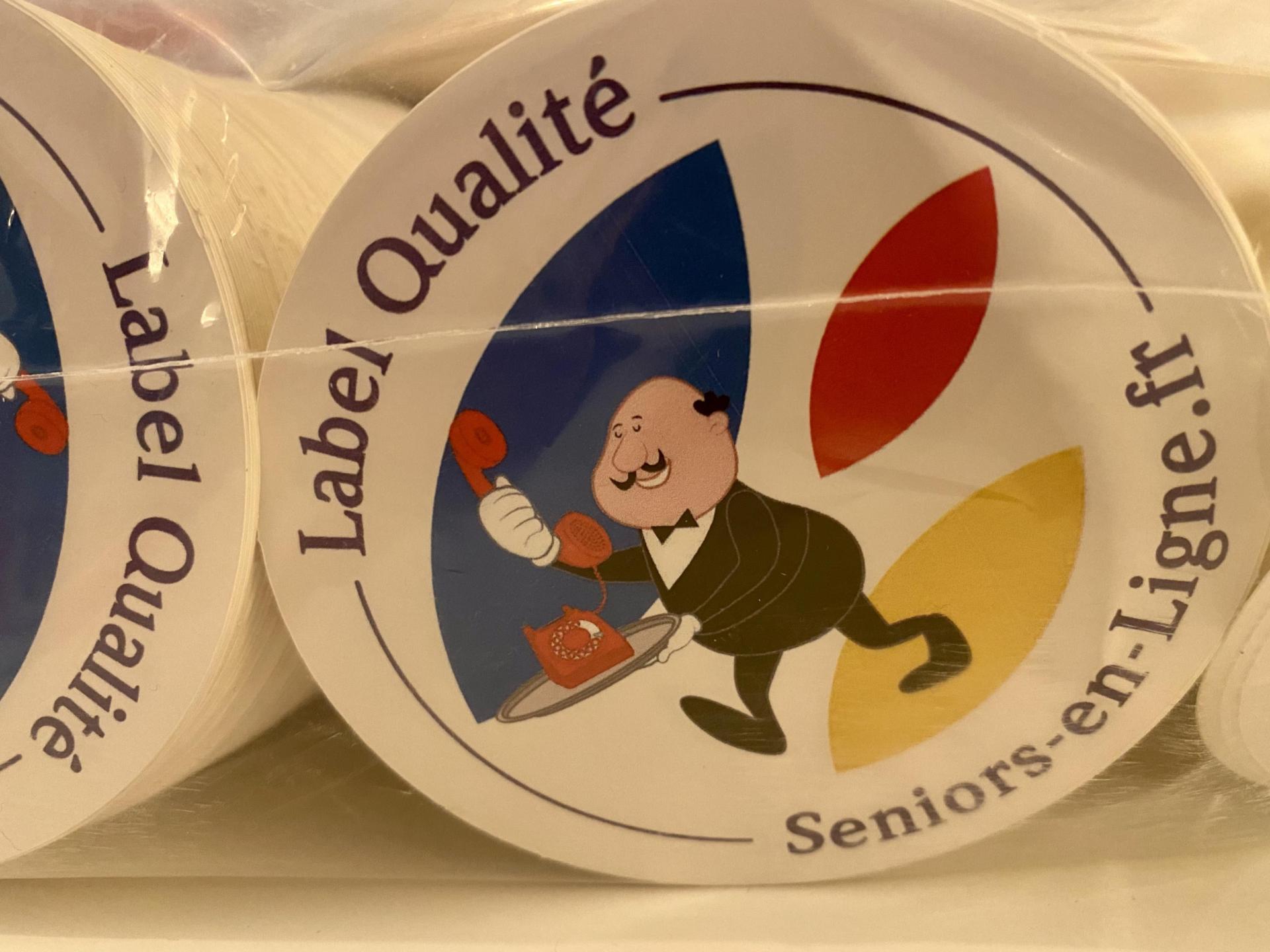 Les stickers du LABEL QUALITE créé par Famille-Seniors-en-ligne sont arrivés !